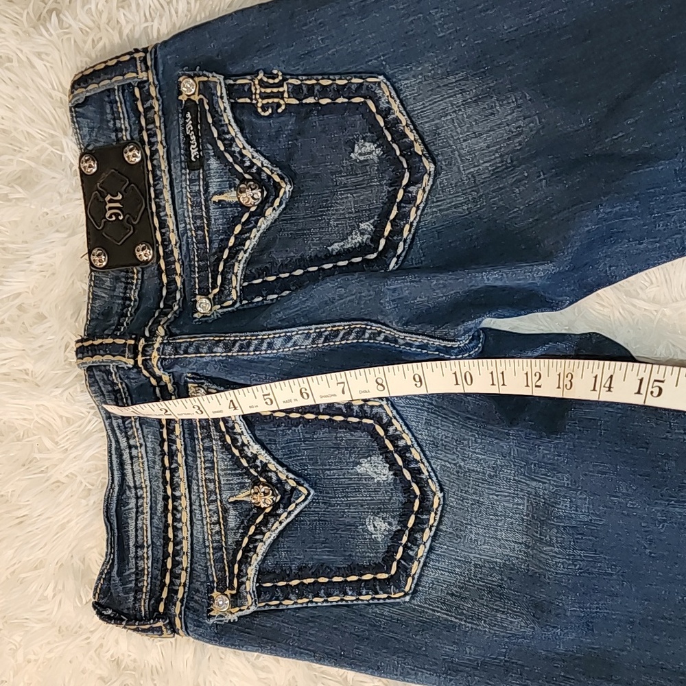 Miss Me  Boot Blue Jeans 98 % Cotton - Picture 4 of 12